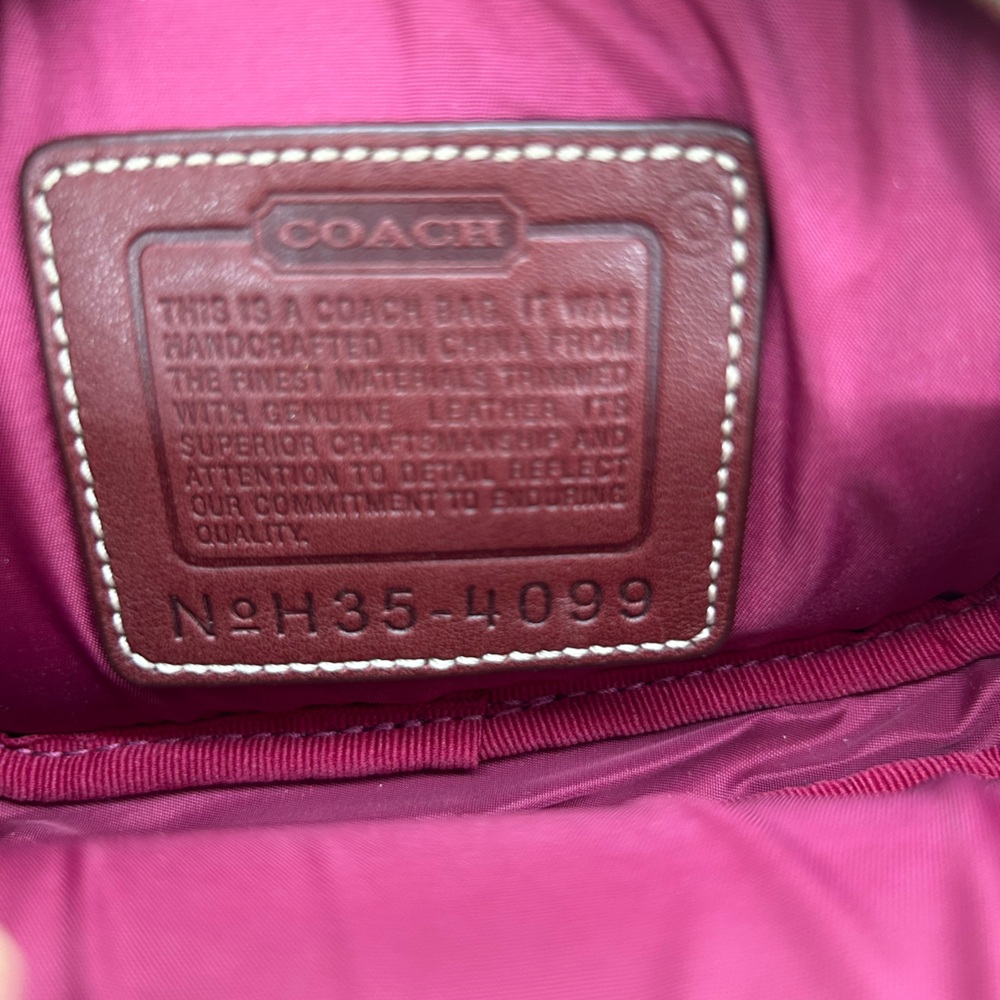 Coach Pink and Brown Crossbody Bag - Picture 4 of 7
